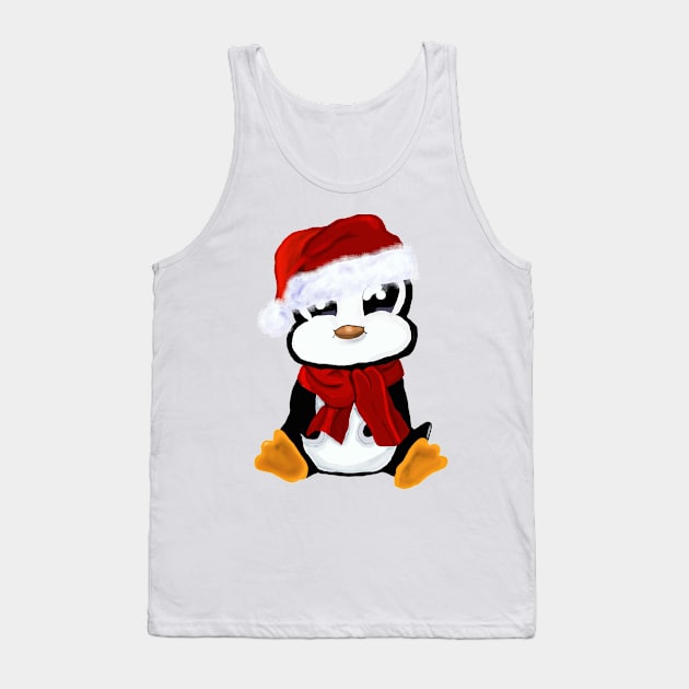 Christmas Penguin Tank Top by Jackman1806